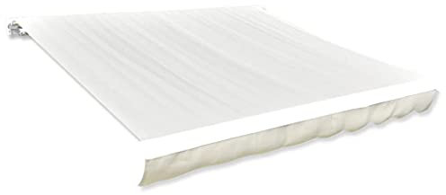 MUSEVANE Markisenbespannung Canvas Creme 6 x 3 m (ohne Rahmen)