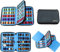 Sight Focus 20 Fächer, Reise-Uhrenarmband-Aufbewahrungshalter, Sammlung, Uhrenarmband-Organizer, Tasche, doppellagig, für Apple Watch, Tragetasche, rutschfest, tragbar, Elektronik-Aufbewahrungstasche
