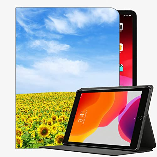 YENDOSTEEN Hülle Kompatibel mit iPad Pro 11 2021/2020/2018,Sonnenblumen Himmelshorizont mit Auto Schlaf-/Aufwachfunktion