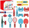 18 in 1 Switch Sport Spiel Zubehör Switch Sport Zubehör Bündeln Set Somatosensorische Set Bundle Zubehör Kit 2022 2023 Familienparty Paket Spiel Zubehör Set mit Angelrute Sport Lichtschwert