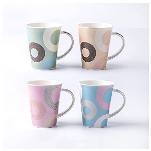 Kaffeetasse, Teetasse Kreatives Set mit großem Fassungsvermögen, Keramiktasse, Wohnzimmer, Haushalt, Wassertasse, handbemalte Muster-Kaffeetasse