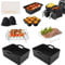 Heißluftfritteuse Zubehör - Airfryer Zubehör für Ninja Dual AF300EU AF400EU & die meisten 3,7 Qt – 4,2 Qt und Größere,8pcs mit Silikon Luftfritteuse-Einsatz und -Gestelle, Eierform usw
