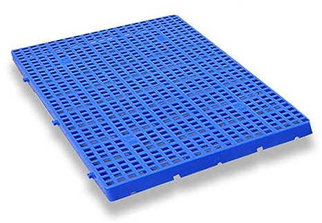 HJLKDYM Kunststoffpaletten, Atmungsaktive Gitterrost-Belüftungspalette, wasserdichte Polyethylen-Palette Für Küche Supermarkt Garagen Outdoor Schränke Lagerräume (Farbe : Blau, Größe : 67x53x3cm)