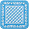 MANK Bierdeckel aus Filzpappe Bayern Oktoberfest München Karo (Blau, Rot eckig)