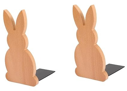 Garneck 2pièces Porte Bois Forme De Lapin Support De Bureau Décoratif pour Étagère Rangement Créatif Et Organisation