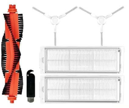 Accessori di ricambio per Xiaomi Robot Vacuum-Mop 2S / Mop P/Mop Pro / XMSTJQR2S / STYTJ02YM, 1 spazzola per la testa, 2 filtri HEPA, 2 spazzole laterali, 1 strumento di pulizia