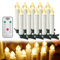 YRHome 10er LED Kerzen Weihnachtskerzen Kabellos Warmweiß mit Timer Fernbedienung & Clips Christbaumkerzen Weihnachtsbaumkerzen für Weihnachtsbaum Weihnachtsdeko Party Hochzeitsdeko Feiertag Dimmbar