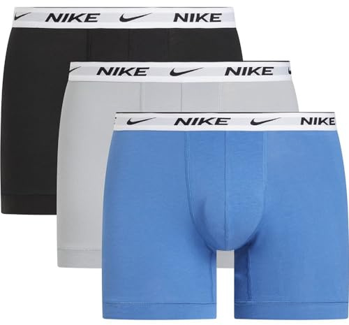 NIKE Mens Underpants Lingerie Set, Star Blue/Wlf Grey/Black/Whitee Wb, XL EU
