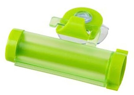 HOMSFOU Toothpaste Squeezer Rolling Squeeze Tool for Toothpaste Dispenser Suction Hanging Holder