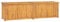 Hommdiy Massivholz, Gartenbox, Kissenbox, Sitzbank, Kissenbox, Gartenbank, Aufbewahrungsbox, Teak,Braun,200x50x55