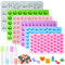 TAIXING 6 Piezas Moldes Gominolas Silicona, Mini Moldes de Silicona para Caramelos y Chocolates, Moldes Silicona Molde Bombones con 4 Cuentagotas para Hacer Dulces Galletas Cubitos Hielo Pudín