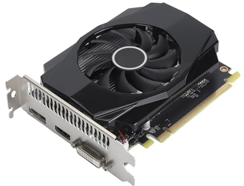 VBESTLIFE RX550 4G D5 Grafikkarte, 1183MHz Kern, 6000MHz Speicher, Metall Rückwand Platte, VR Bereit, Kühl Modul, Display 1.4 HDR, 4 K60, DVI D, für