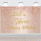 Soireeparty Sweet 16th Birthday Banner - Rose Gold Sweet 16 Party Decorations Backdrop for Girls, 180 x 120cm Glitter 16 Year Old Birthday Photo Props