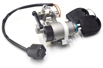Heckklappenschloss Auto Heckklappe Schließzylinder Mit Schlüssel Sensor 1J6953230A 1J0973702 Für VW Für Golf Mk4 Für Lupo Für Polo 2000-2002 Kofferraum Verriegelung(Set)