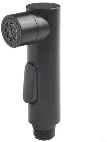 Rubinetto della Cucina Testa Spruzzatore G1/2 Collegamento Estrarre Ugello Doccia Bagno Lavello Rubinetto ABS (Nero)