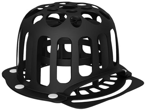 Hat Washer Cage, Silikon Cap Cleaning Frame, Reusable Hat Protector, Washing Machine Safe, Durabless Design for Adult and Kids Hats, 24.5x23.3x12.2cm Black Green Pink