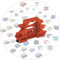 Print Worth 3D Universal-Hutschienen-/Wandhalter / Adapter Allstar W für ALLE (dosenmontierbaren) Shelly Aktoren, und viele weiteren, zur Montage für 35mm Hutschiene oder auf Wände (Rot, 1)
