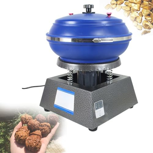 Tumbling Vibratory Tumbler Polishing Machine, Polishing Metal Parts Mini Jewelry Bench Polisher Grinder Machine for Gems Jade Crafts and Auto Parts(M)