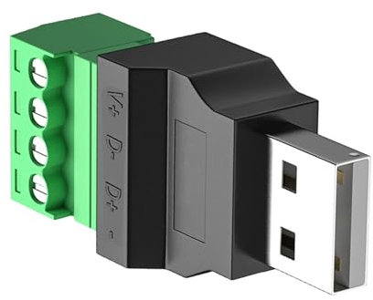 Qsvbeeqj Conector USB 2.0 tipo A hembra/macho a conector adaptador de enchufe de 4 pines