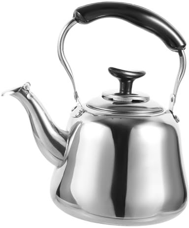 LIGIGWASH Hervidor de Agua Silbador Inoxidable Tetera Hirviendo con Silbato 2.5 para Cocina de Inducción Calentamiento Rápido para y Vino Caliente