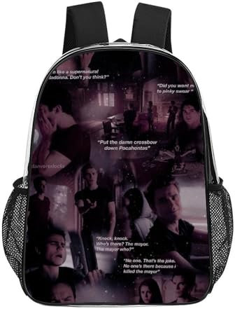 ILWVWVHK The Vampire diaries Backpack UV Resistant Clear Swim Bag Transparent PVC Waterproof Rucksack for Boys Girls Kids