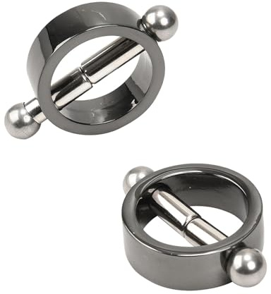 GeRRiT 1 Paar Edelstahl Magnetische Nippel Klemmen Einstellbar Nippel Clamps Brustwarzenkorrektor Fetisch Bondage Flirten Brustwarzenklemmen SM Rollenspiel Sexspielzeug für Frauen