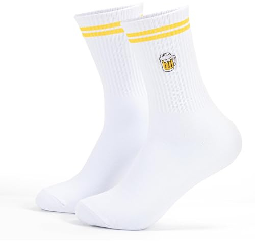 Bafiwu Bier Socken Herren 43-46, Männergeschenke Lustig & Biergeschenk | Tennissocken mit Motiv, Hochwertig Eingewebt, Weicher Baumwollmix, Lustiges Geschenk für Männer, Geburtstag, Wichteln & Wiesn