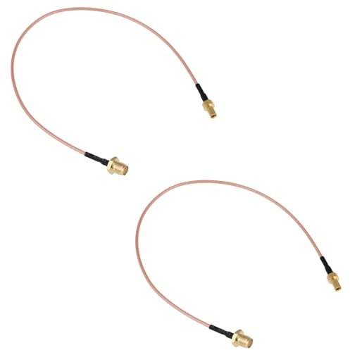 ECSiNG 2Pcs Koaxial Pigtail SMA Buchse auf TS9 Stecker Adapter 25cm RG-178 für Router Wireless Modul