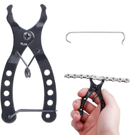 VBSYUYQ Mini Alloy Bike Chain Quick Link Plier Repair Tool | Two way bicycle master link remover fits 8-11 speed road mountain bike