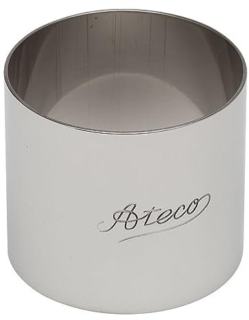 Ateco 4903 Rectangle Stainless Steel Form Baking Supply, Silver