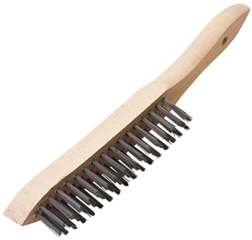Draper 31548 Expert Heavy Duty 3 Row Wire Scratch Brush,Grey/Brown,310mm