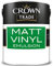 Crown Trade 2.5 Litre Vinyl Matt White