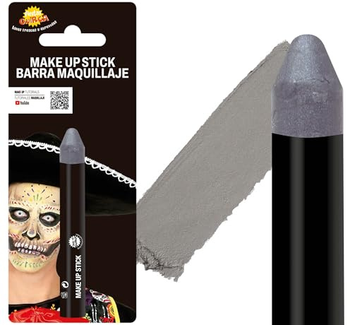 FIESTAS GUIRCA GUI15220 - Blister Pack: Make-up Stick, 14x90. Silber
