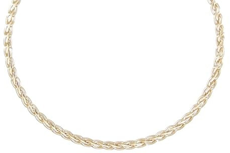 Collier Femme Or Jaune - Maille Palmier