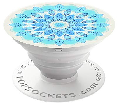 PopSockets PopGrip - [Nicht Austauschbarer] Ausziehbarer Sockel und Griff für Smartphones and Tablets - Blue Ice Star
