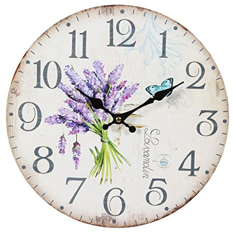 Lavendel Wanduhr 28cm