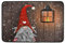 Ahomy Fußmatte Weihnachtswichtel Winter Holz Schneeflocke hoch saugfähig rutschfeste Matten Bereich Teppiche für drinnen und draußen 40 x 60 cm