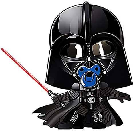Baby an board Darth Vader Blau - Höhe 12 cm