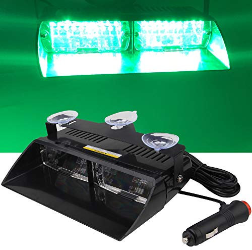 yifengshun vert LED application de la loi d'urgence balise danger stroboscopique lumières haute luminosité 16 LED 12 V voyant d'avertissement pour camion remorque Interio