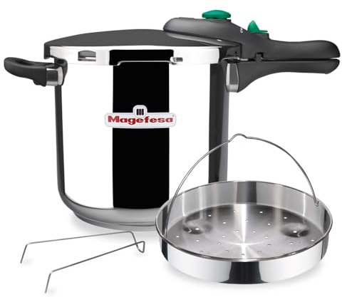 Magefesa DYNAMIC - Ensemble d'Autocuiseur Rapide de 5L + Panier, Acier Inoxydable 18/10, Efficacité Énergétique, Tous Types de Cuisinières, Induction
