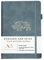 A5 Sketch Pad/Blank Notebook by Avocado and Spice® - Hardback Notebook A5 - Lay Flat Sketch Book for Artists - 200 Thick Cream Pages (Grey, Plain)