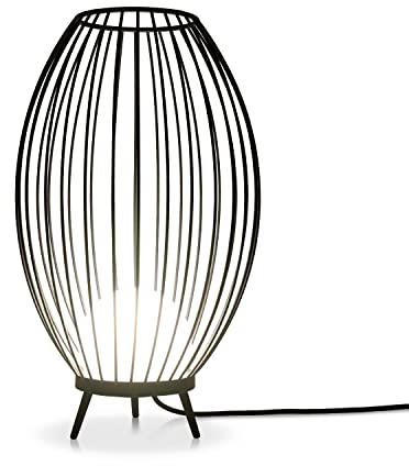 Paco Home Outdoorleuchte Stehleuchte Tischleuchte Außen Terrasse Garten IP 54 Spritzwassergeschützt Kabel 3m, Lampenart: Stehleuchte LED, Farbe: Anthrazit (milchig)