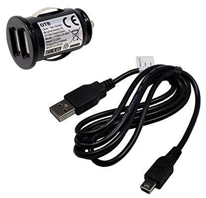 Zubehörset kompatibel mit O2 XDA Atom, Dual USB Adapter, USB Kabel, 2100mA