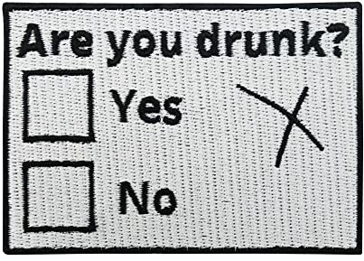 Finally Home Patch zum Aufbügeln - Are you Drunk? | Alkohol Patches, Bundeswehr Bügelbild, Saufen Aufbügler, Bier Aufnäher