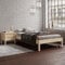 Hansales Holzbett 160x200 cm Lauli Scandi Style ohne Rollrost aus unbehandeltem hartem FSC® Birken Vollholz - über 350 kg - ohne Kopfteil - Kinderbett Jugendbett Gästebett
