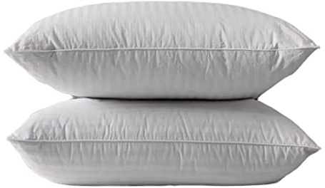 R&G Shredded Memory Foam Stripe Pillows Pack of 1, Hypoallergenic Bed Pillows for Neck Pain Non-allergenic & Anti dust mite Pillow - Size 48x74cm