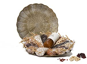 FASHION FRUIT | Cesta de Regalo Gourmet con Surtido de Frutos Secos y Fruta Deshidratada | Soporte Decorativo Incluido | Regalo Original para Cualquier Ocasión; Navidad, Boda, Bautizo, Cumpleaños