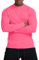 Running Shirts for Men Long Sleeve(Neon Pink,L)