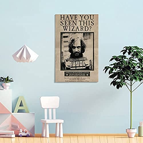 Sirius Black Poster Print Canvas Moderne Wandkunst Room Decor Großes Geschenk, 40 x 60 cm, ohne Rahmen