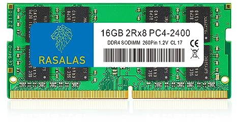 Rasalas 16GB 2RX8 DDR4 2400MHz (DDR4-2400) PC4-19200 (PC4-2400T) Non-ECC Unbuffered 1.2V CL17 2Rx8 Single Rank 260 Pin SO-DIMM Laptop Memory RAM Module Upgrade 1X16GB…